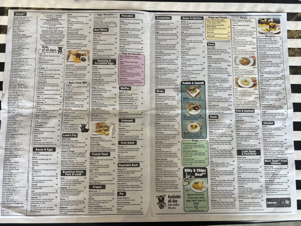 Ruff Ruff Reviews - Dog-Friendly Cafe - Cafe 63, Burpengary - Menul