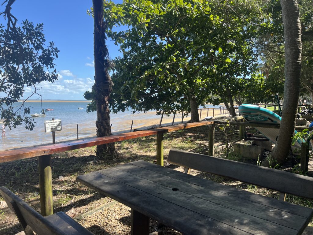 Ruff Ruff Reviews - Rusty Pelican, Seventeen Seventy 1770 - Beach and table views