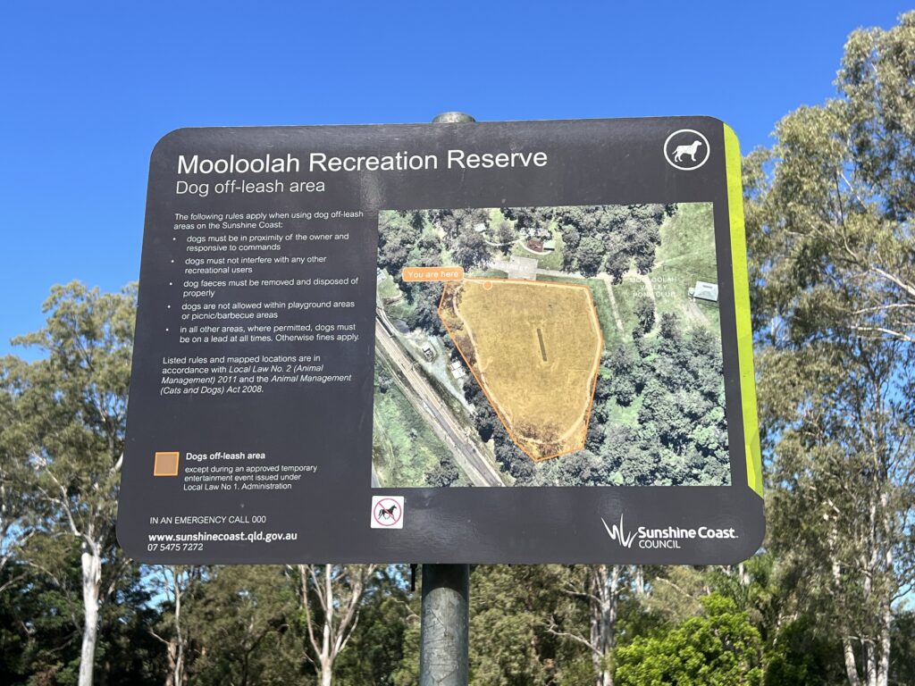 Ruff Ruff Reviews - Mooloolah Recreation Reserve, Mooloolah Valley - dog-friendly park - Park Map