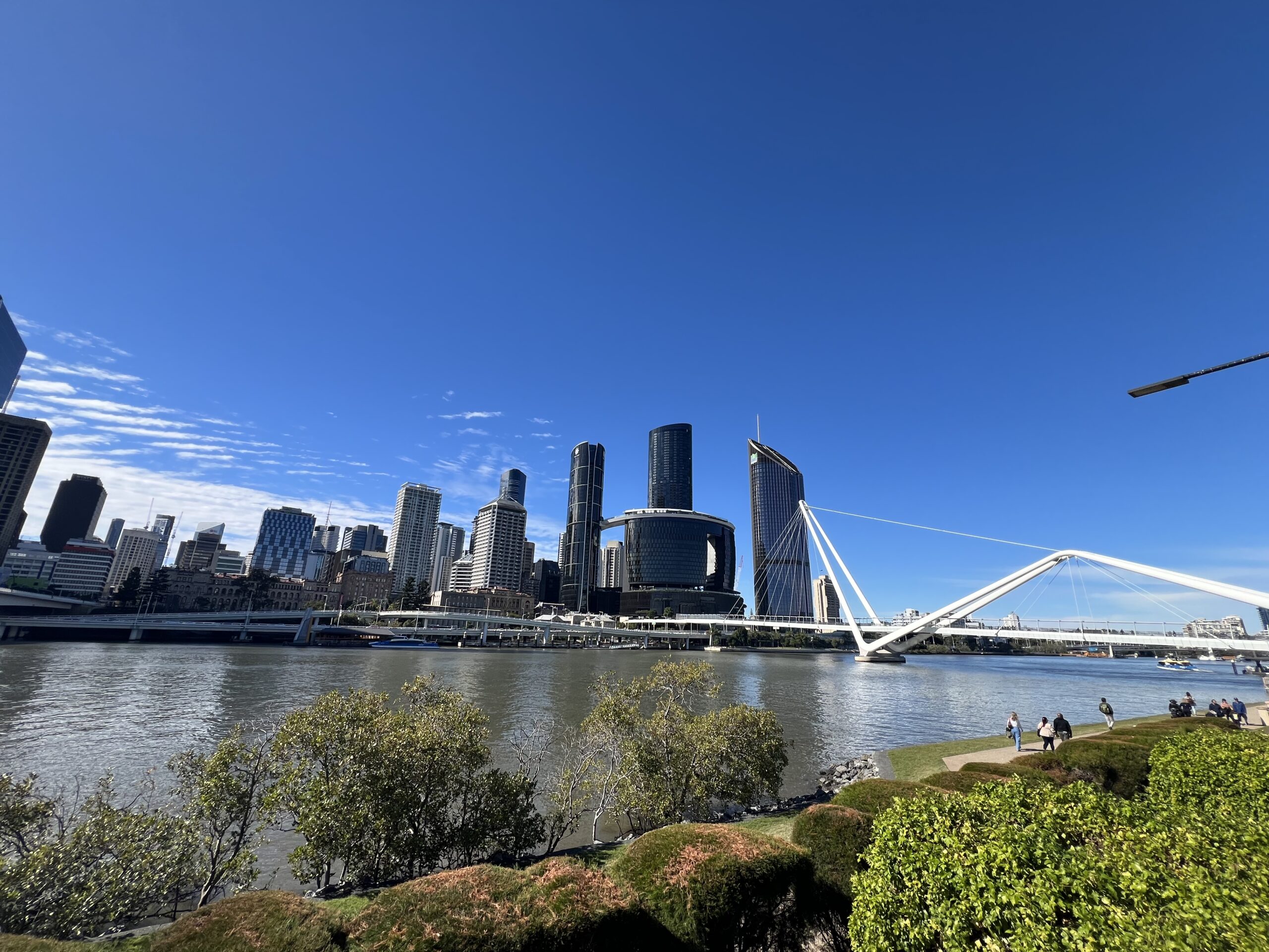 Ruff Ruff Reviews - The Neville Bonner Bridge, Southbank and Queens Wharf, Brisbane River