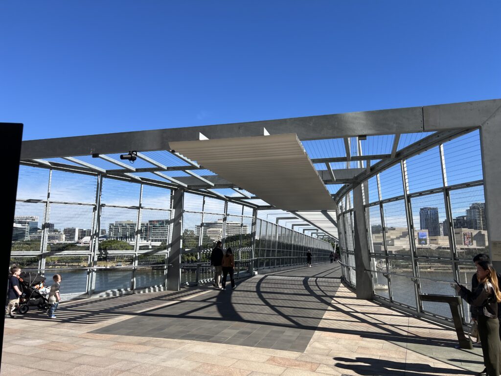 Ruff Ruff Reviews - The Neville Bonner Bridge, Southbank and Queens Wharf, Brisbane River
