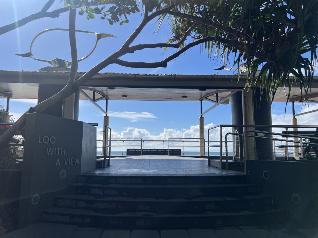 Ruff Ruff Reviews - Loo with a View, Mooloolaba - View of loo