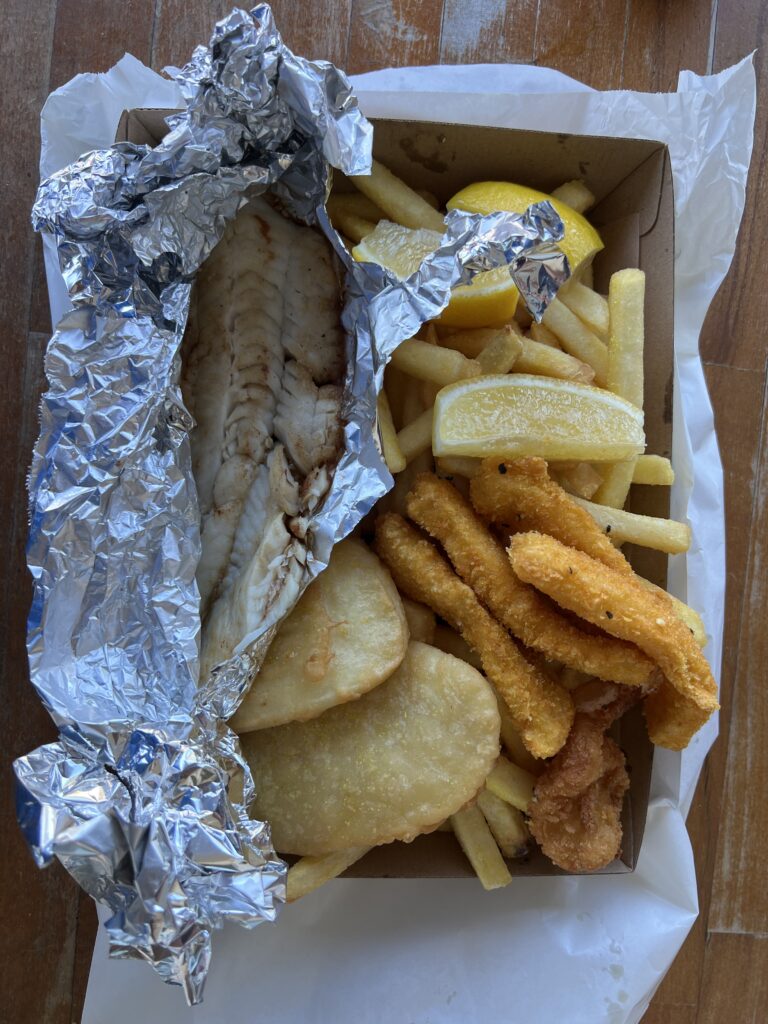 Ruff Ruff Reviews - Cali Breeze, Golden Beach - Fish and Chips