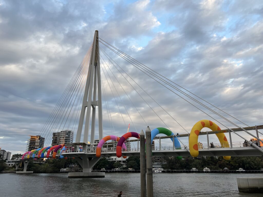 Ruff Ruff Reviews - Kangaroo Point Bridge - Bridge during Brisbane Festival