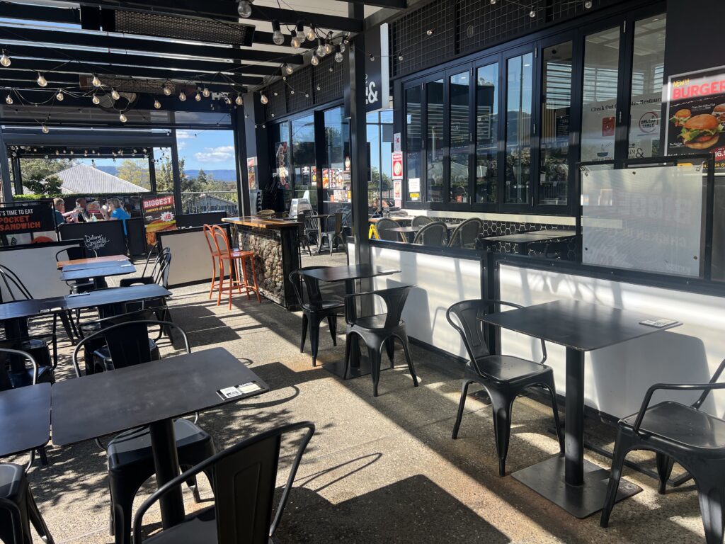 Ruff Ruff Reviews - Again & Again, Bomaderry - Outdoor table