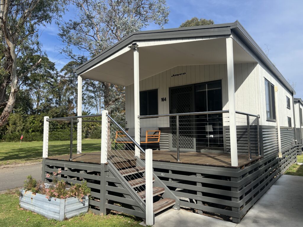 Ruff Ruff Reviews - Batemans Bay Marina Resort, Batemans Bay - External view of cabin